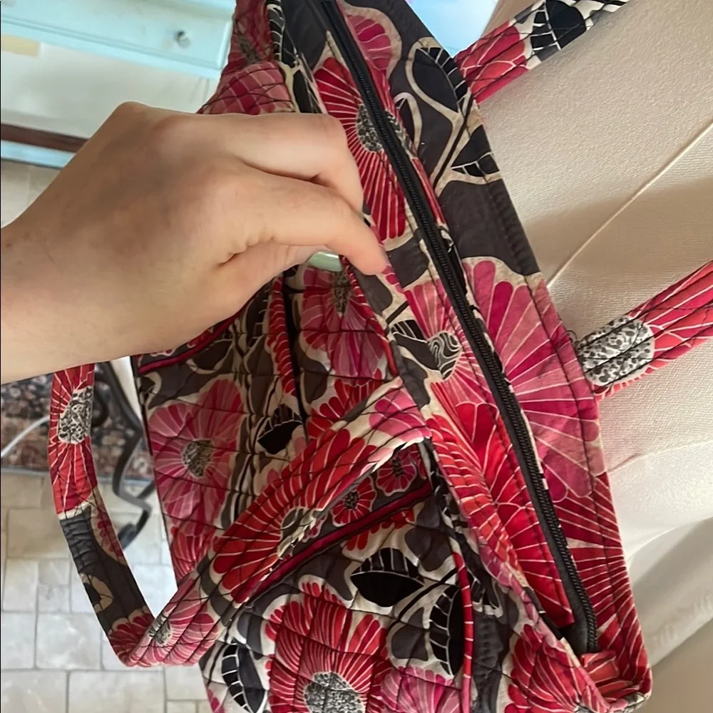 Vera Bradley HTF Cherry Blossom Floral Quilted Tote Bag - Picture 5 of 8